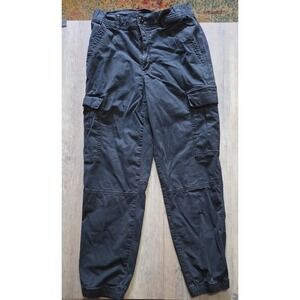 American Eagle Outfitters Women's Sz 8R Black Super Stretch Cargo Pants